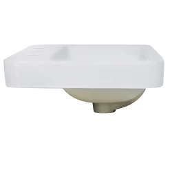 Best 23-Inch 3-Hole Rectangular Drop-In Ceramic Vanity Sink DI-2317-R8 Drop-In / Top Mount Sinks