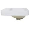 Discount 23-Inch 1-Hole Rectangular Drop-In Ceramic Vanity Sink DI-2317-R1 Drop-In / Top Mount Sinks