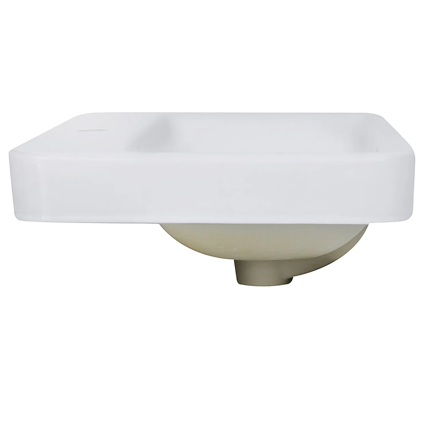 Discount 23-Inch 1-Hole Rectangular Drop-In Ceramic Vanity Sink DI-2317-R1 Drop-In / Top Mount Sinks