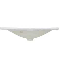 Clearance 21-Inch Rectangular Drop-In Ceramic Vanity Sink DI-2114-R Drop-In / Top Mount Sinks