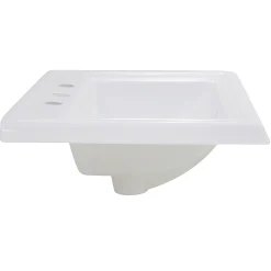 Best 23-Inch Rectangular Drop-In Ceramic Vanity Sink for 8" Centers Drop-In / Top Mount Sinks