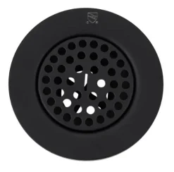 3-Inch Utility Sink Grid Drain | Matte Black Sink Drains, Disposer Flanges & Air Gaps|Laundry & Utility Sinks