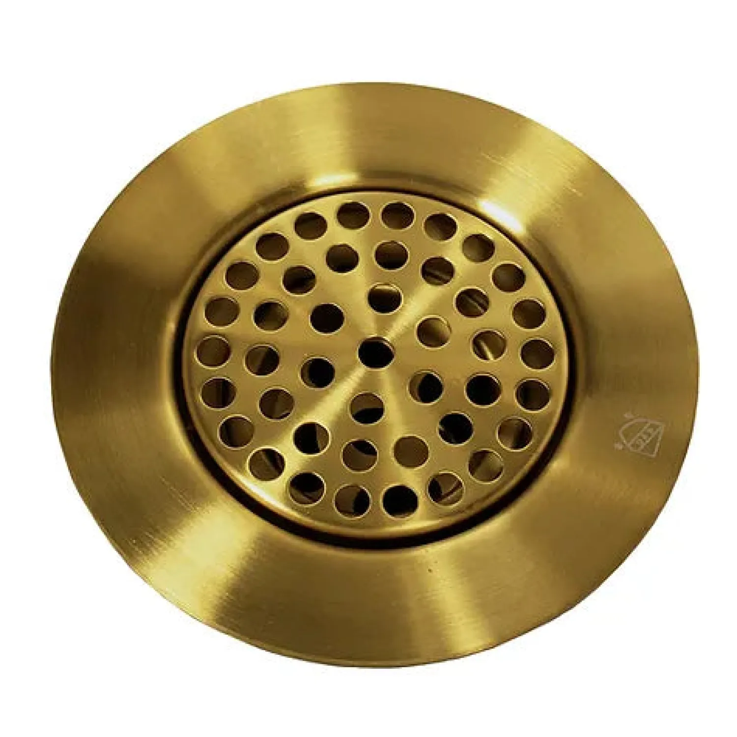 New 3-Inch Utility Sink Grid Drain | Brushed Satin Brass Sink Drains, Disposer Flanges & Air Gaps|Laundry & Utility Sinks