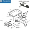 Discount Matte Black Wall Mount Utility Faucet with Soap Dish Wall Mounted Kitchen Faucets