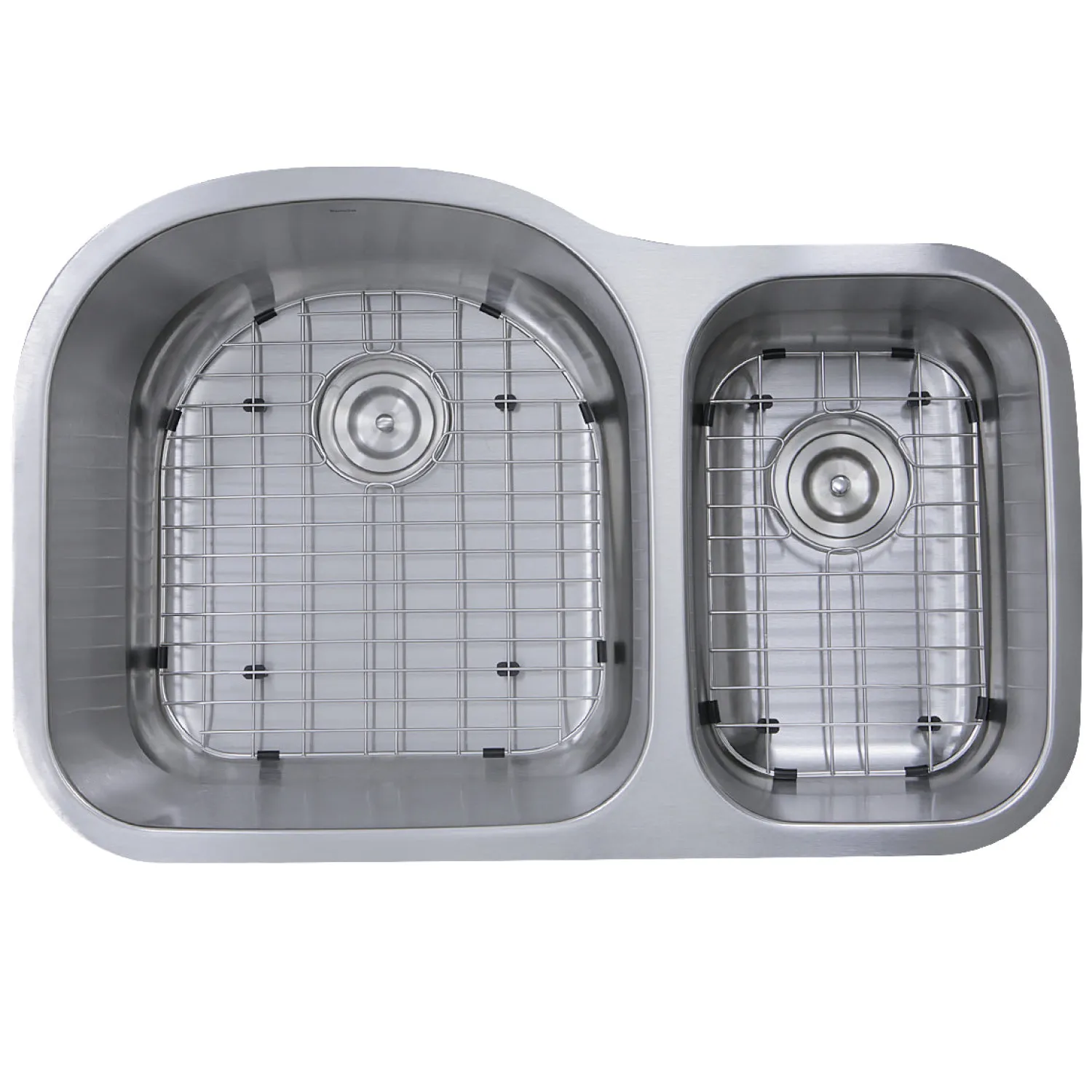 Hot NS3121-16 - 31.5" 70/30 Double Bowl Undermount Stainless Steel Kitchen Sink, 16 Gauge Stainless Steel Sinks|Double Bowl Sinks