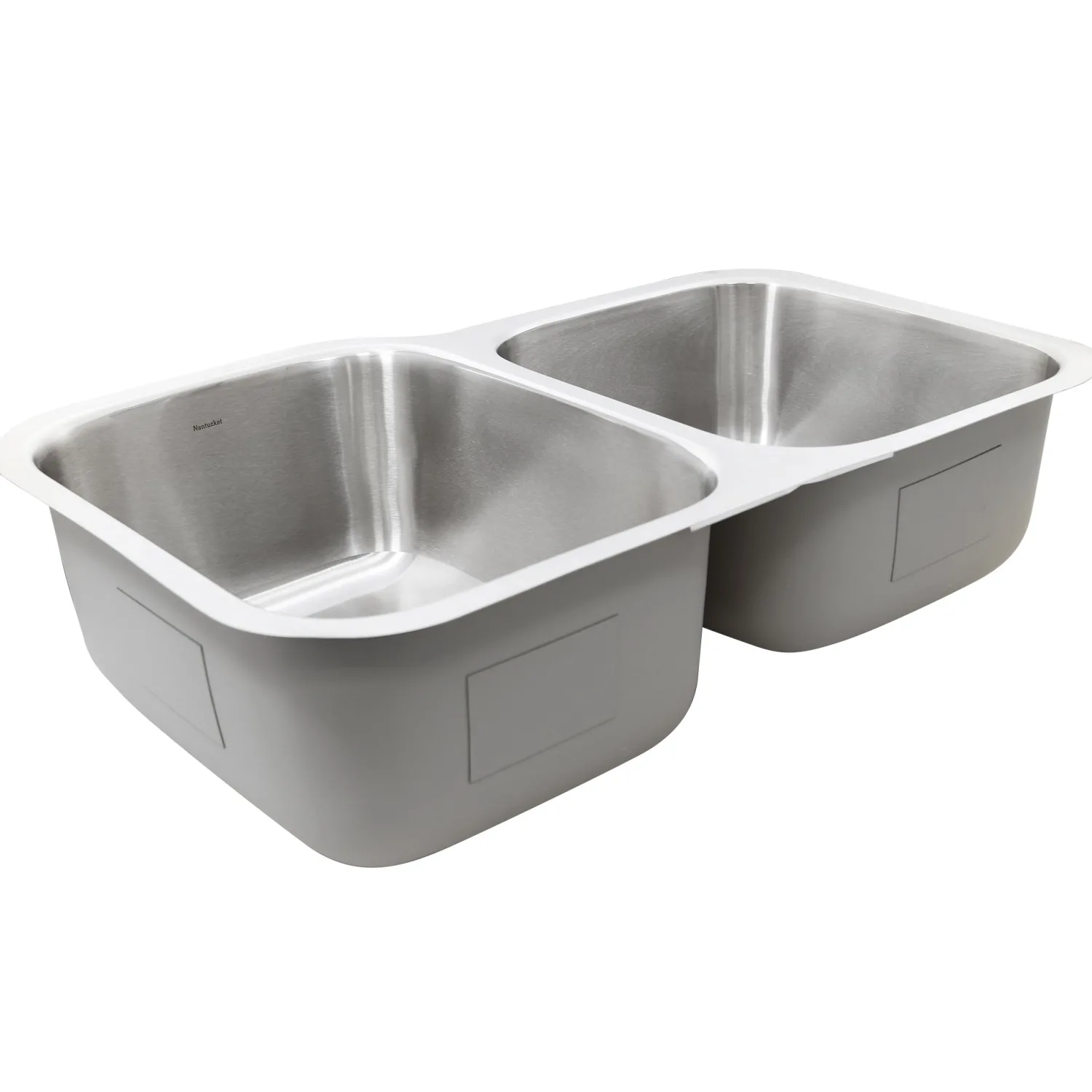 Online NS6040-18 - 32" 60/40 Double Bowl Undermount Stainless Steel Kitchen Sink, 18 Gauge Stainless Steel Sinks|Double Bowl Sinks