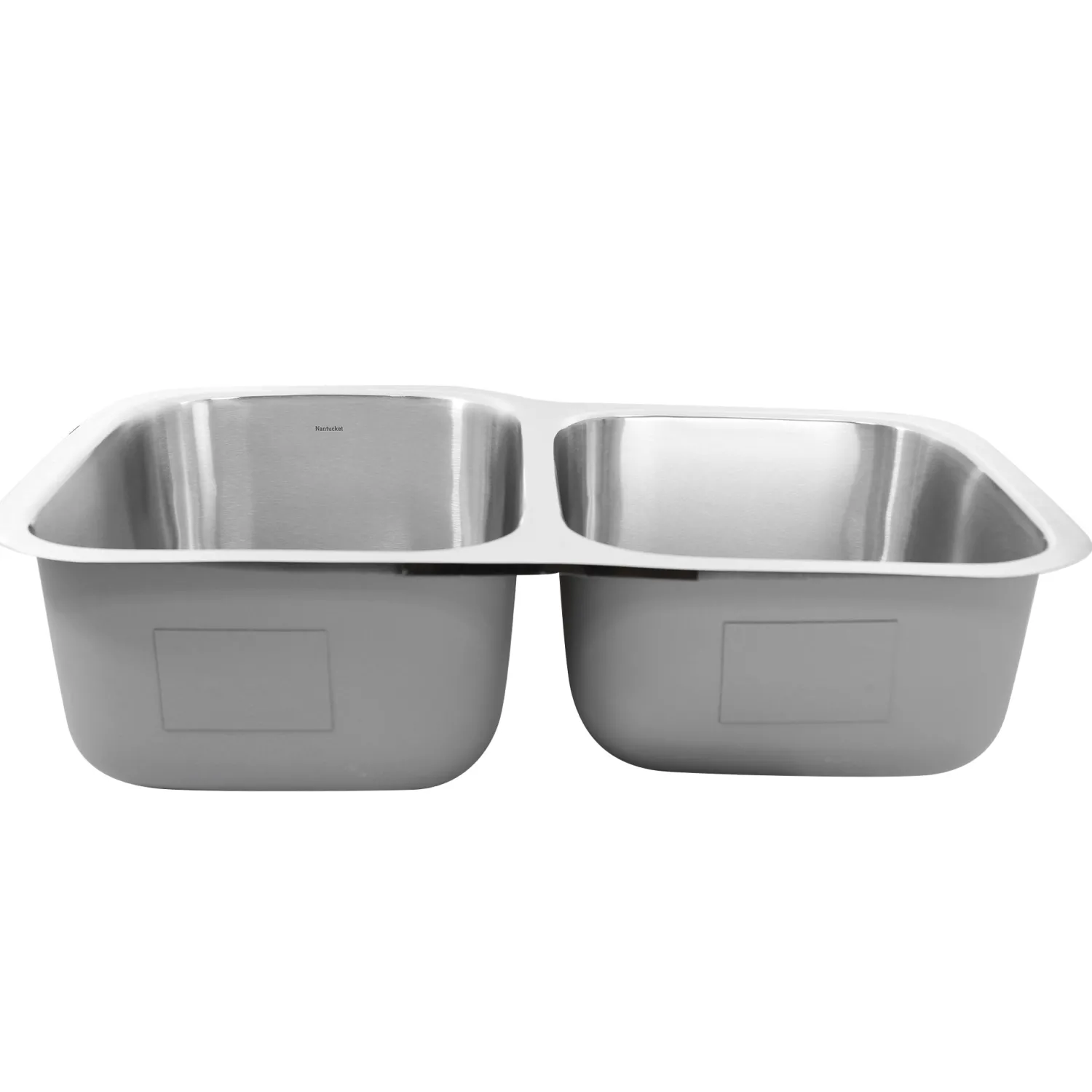 Online NS6040-18 - 32" 60/40 Double Bowl Undermount Stainless Steel Kitchen Sink, 18 Gauge Stainless Steel Sinks|Double Bowl Sinks
