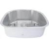 Outlet NS03i-16 Sconset 23" D-Bowl Undermount Stainless Steel Kitchen Sink, 16 Gauge Stainless Steel Sinks|Single Bowl Sinks