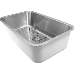 Online NS3018-10-16 30" Large Rectangle Single Bowl Undermount Stainless Steel Kitchen Sink, 10" Deep Stainless Steel Sinks|Single Bowl Sinks