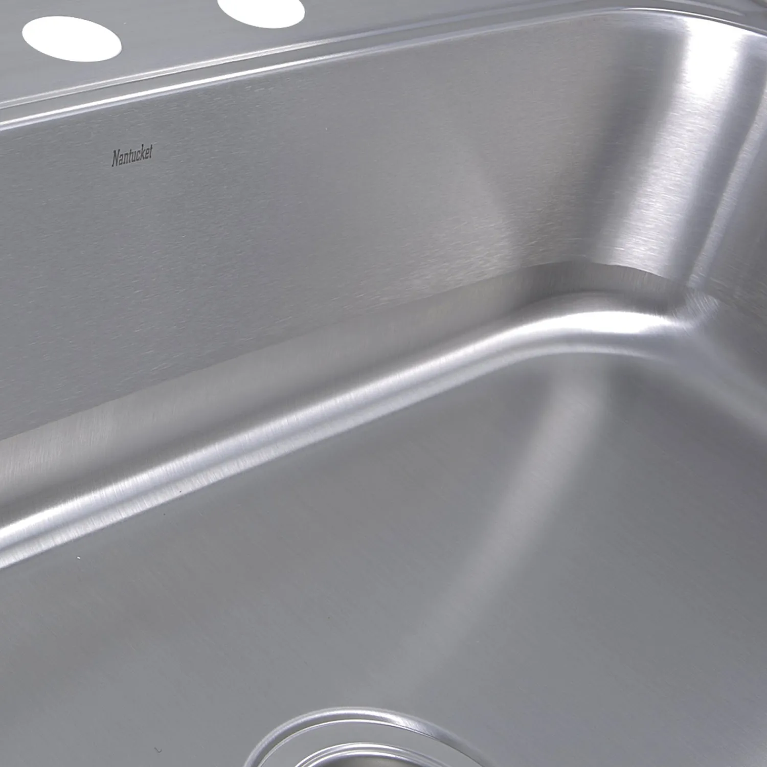 Best NS3322-8 33" Large Rectangle Single Bowl 18 Gauge Stainless Steel Drop in Kitchen Sink Drop-In / Top Mount Sinks|Stainless Steel Sinks