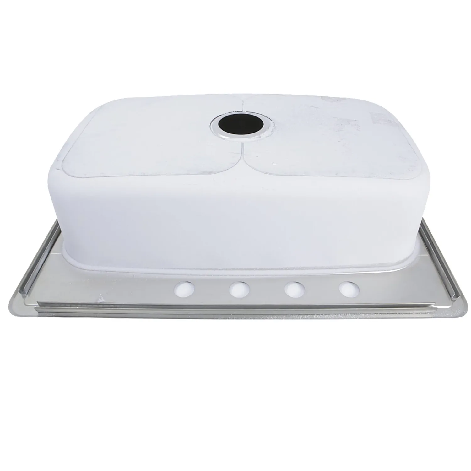 Best NS3322-8 33" Large Rectangle Single Bowl 18 Gauge Stainless Steel Drop in Kitchen Sink Drop-In / Top Mount Sinks|Stainless Steel Sinks