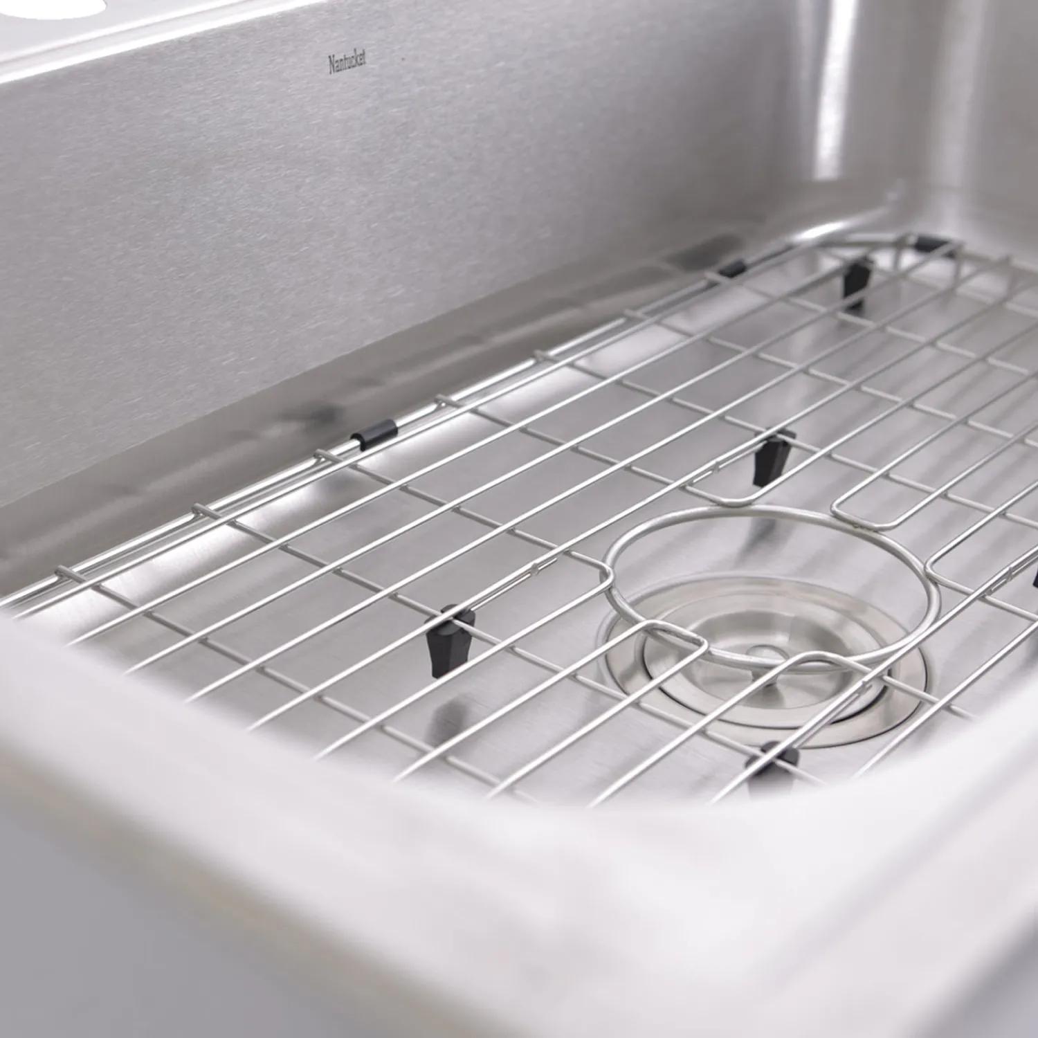 Best NS3322-8 33" Large Rectangle Single Bowl 18 Gauge Stainless Steel Drop in Kitchen Sink Drop-In / Top Mount Sinks|Stainless Steel Sinks