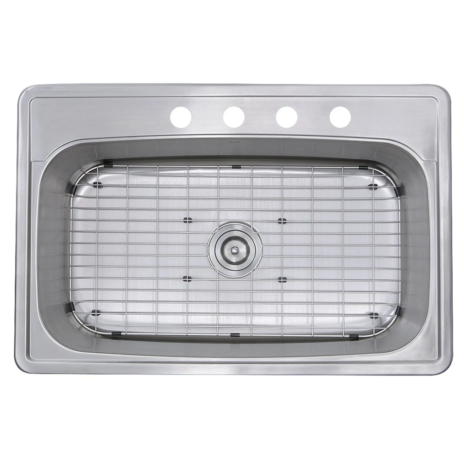 Best NS3322-8 33" Large Rectangle Single Bowl 18 Gauge Stainless Steel Drop in Kitchen Sink Drop-In / Top Mount Sinks|Stainless Steel Sinks