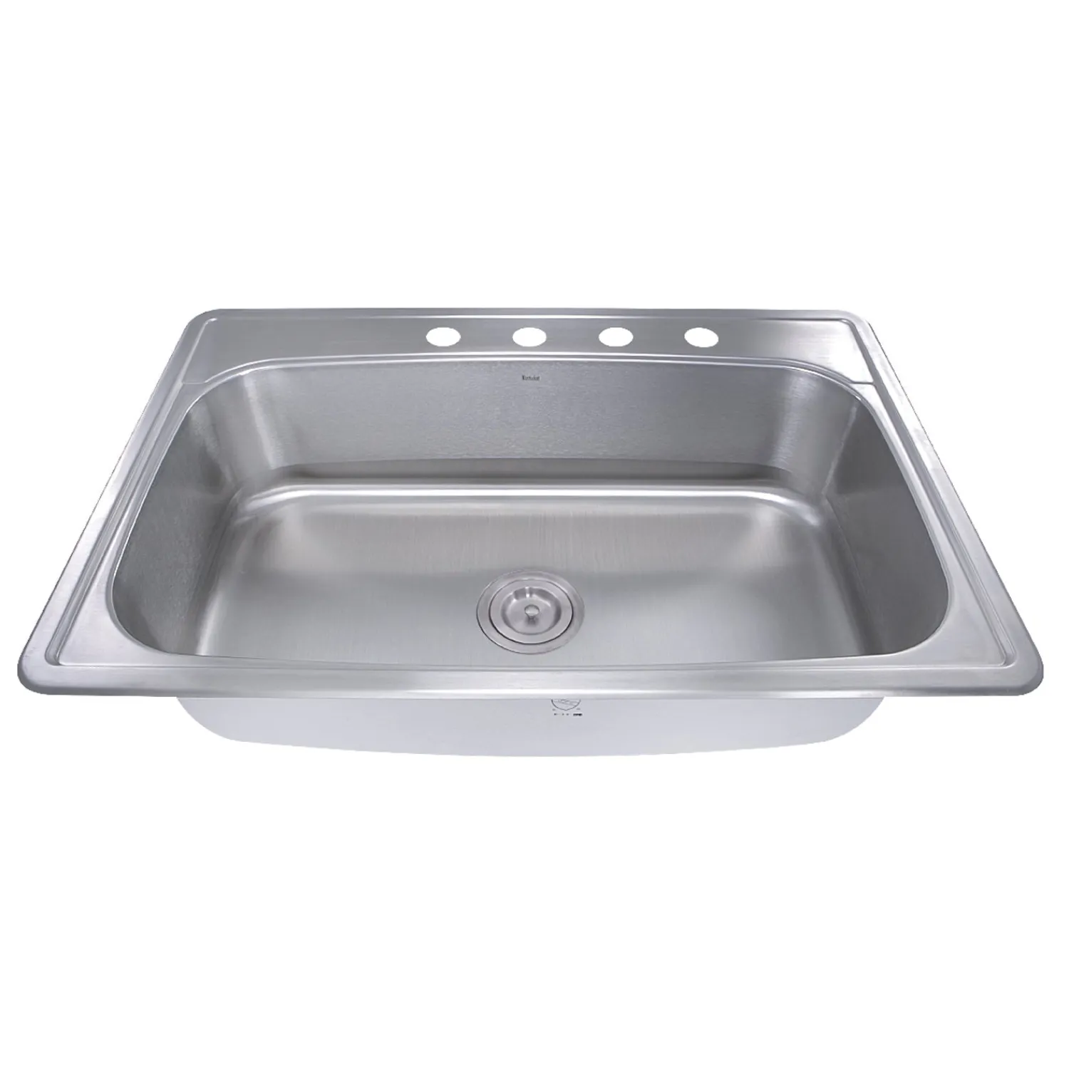 Best NS3322-8 33" Large Rectangle Single Bowl 18 Gauge Stainless Steel Drop in Kitchen Sink Drop-In / Top Mount Sinks|Stainless Steel Sinks