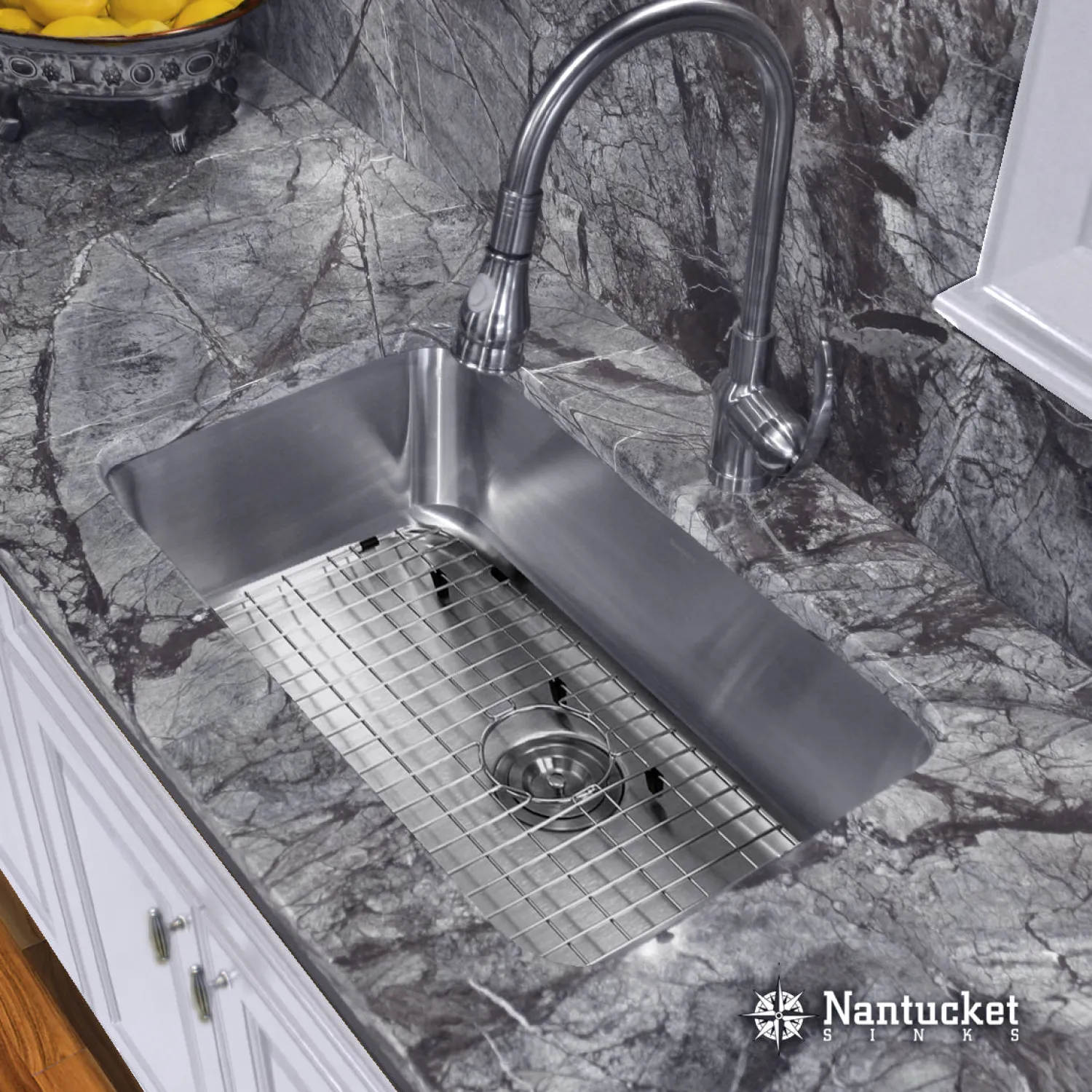 Best NS3018-9-16 30" Large Rectangle Single Bowl Undermount Stainless Steel Kitchen Sink, 9" Deep Stainless Steel Sinks|Single Bowl Sinks