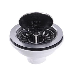Outlet NS35LCC-CH Chrome Flip Top Crumb Cup Kitchen Drain Sink Drains, Disposer Flanges & Air Gaps