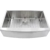 Outlet 33" Pro Series Small Radius Farmhouse Apron Front Stainless Steel Sink Stainless Steel Sinks|Single Bowl Sinks