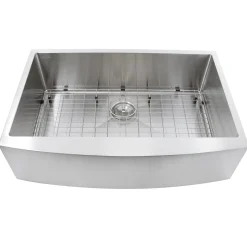 Outlet 33" Pro Series Small Radius Farmhouse Apron Front Stainless Steel Sink Stainless Steel Sinks|Single Bowl Sinks