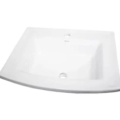 Discount 23" Rectangular Drop-In Ceramic Vanity Sink Drop-In / Top Mount Sinks