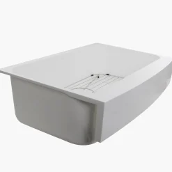 RetroFit Glacier Stone Double Bowl Ezapron Kitchen Sink Double Bowl Sinks|Apron Front / Farmhouse Sinks