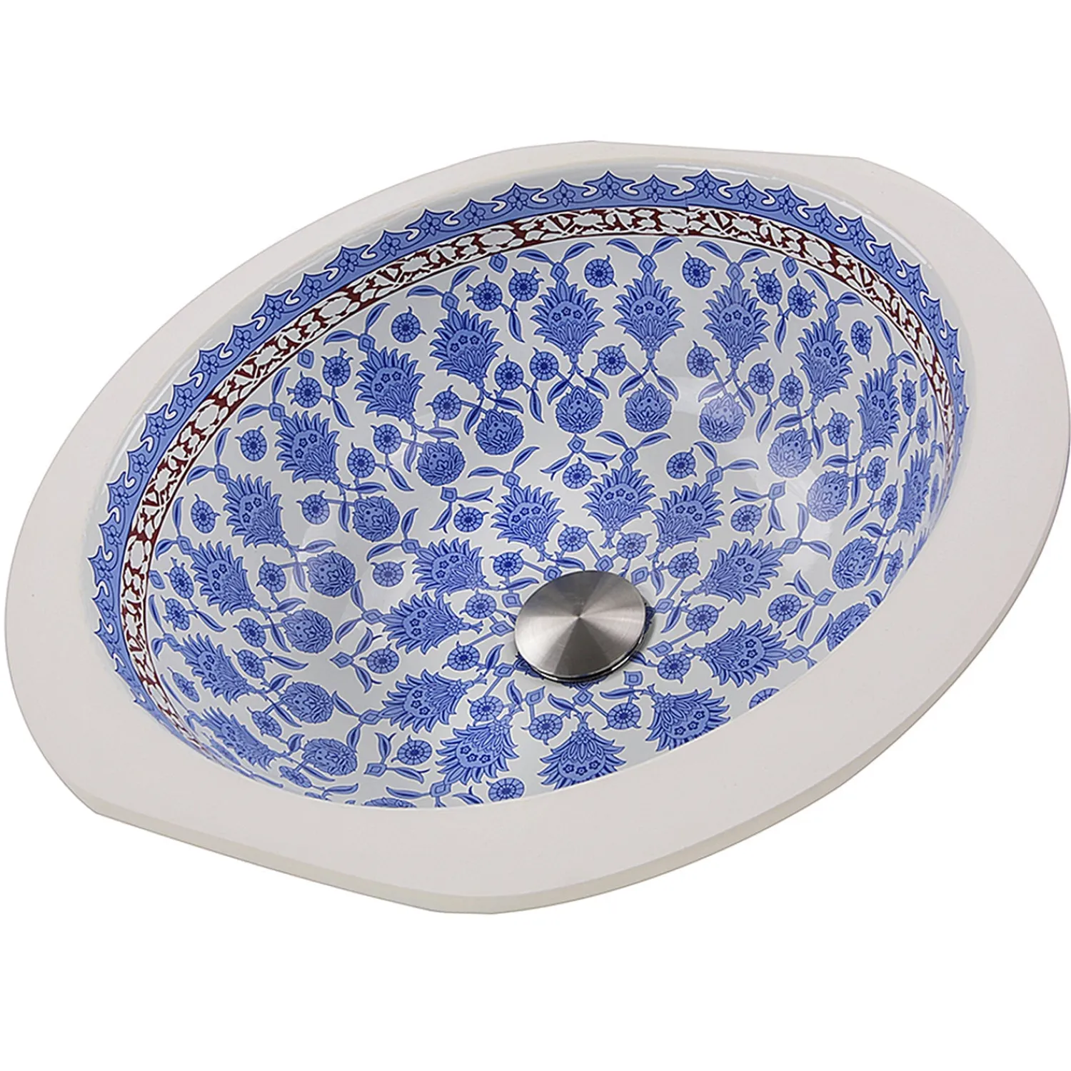 Outlet Santorini Italian Fireclay Vanity Sink Undermount