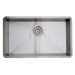 Discount 30" Single Bowl Zero Radius ADA Stainless Steel Kitchen Sink Ada Compliant|Stainless Steel Sinks