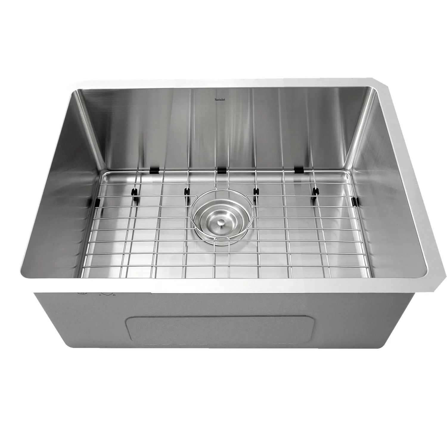 Online Sr2318 - Pro Series Rectangle Single Bowl Undermount Small Radius Corners Stainless Steel Kitchen Sink Stainless Steel Sinks|Single Bowl Sinks