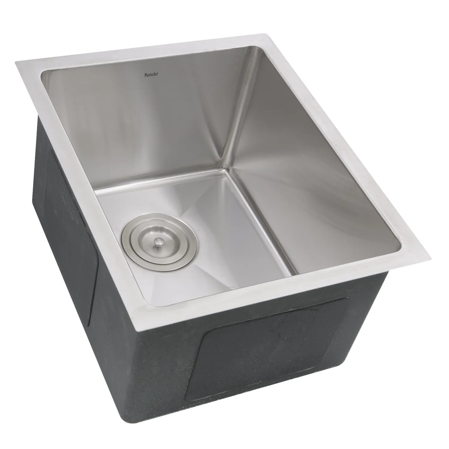 Best SR1815 - 15" Pro Series Rectangle Undermount Small Radius Stainless Steel Bar/Prep Sink Bar / Prep Sinks