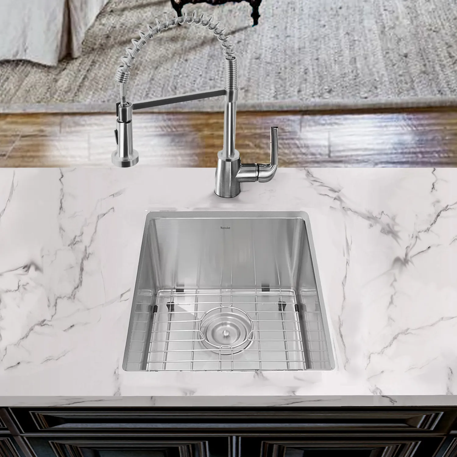 Best SR1815 - 15" Pro Series Rectangle Undermount Small Radius Stainless Steel Bar/Prep Sink Bar / Prep Sinks