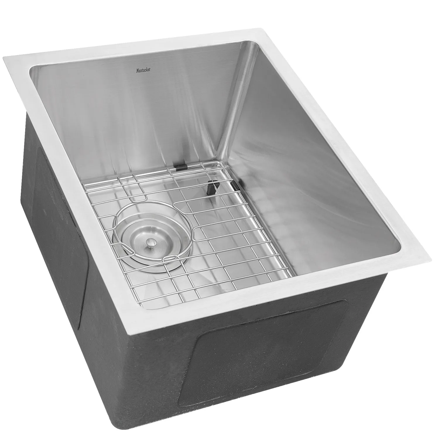 Best SR1815 - 15" Pro Series Rectangle Undermount Small Radius Stainless Steel Bar/Prep Sink Bar / Prep Sinks