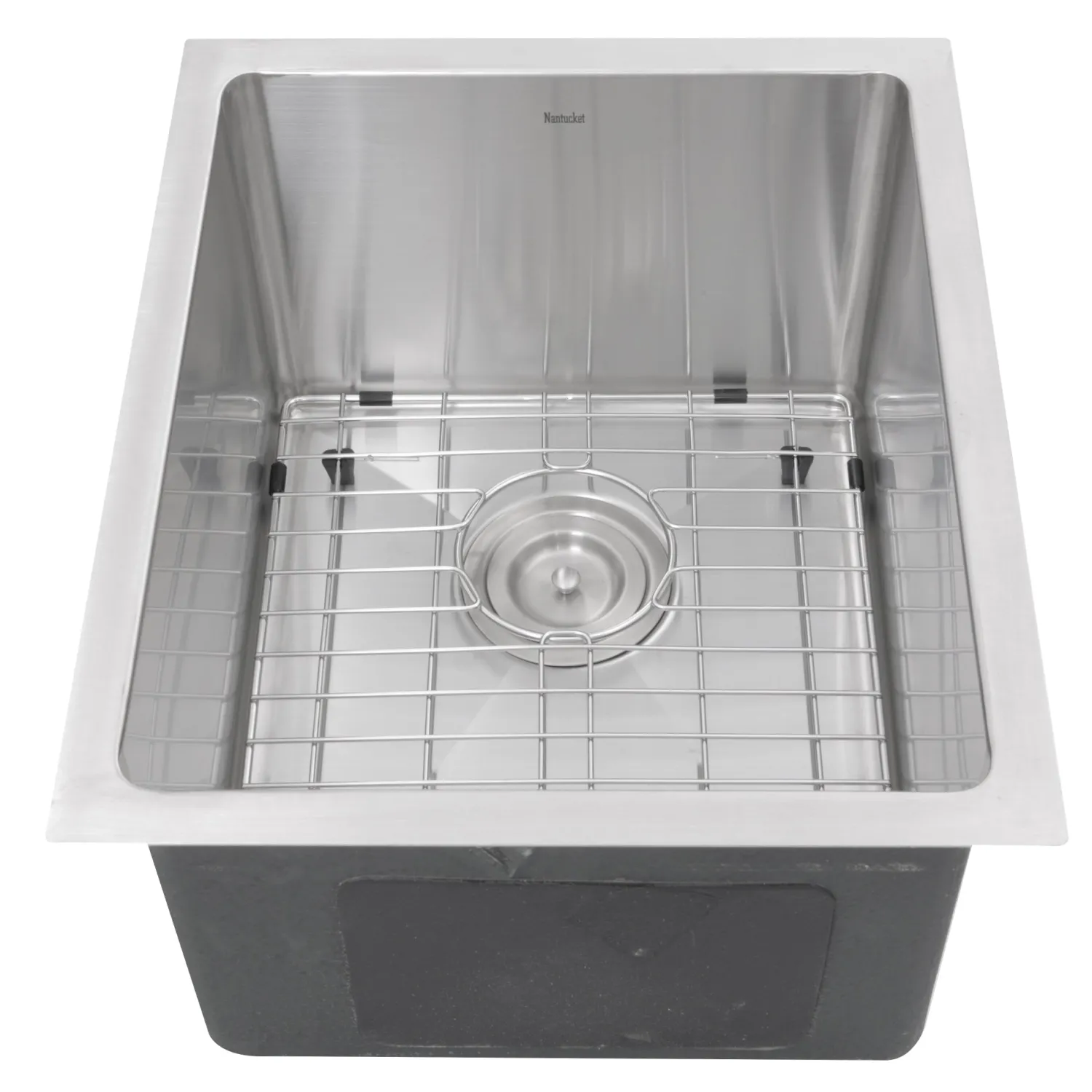 Best SR1815 - 15" Pro Series Rectangle Undermount Small Radius Stainless Steel Bar/Prep Sink Bar / Prep Sinks