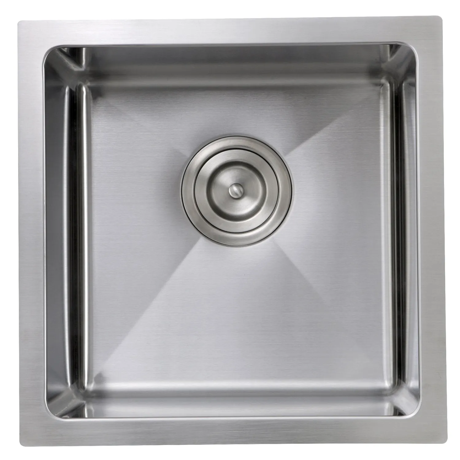 Clearance SR1515 - 15" Pro Series Square Undermount Small Radius Stainless Steel Bar/Prep Sink Bar / Prep Sinks