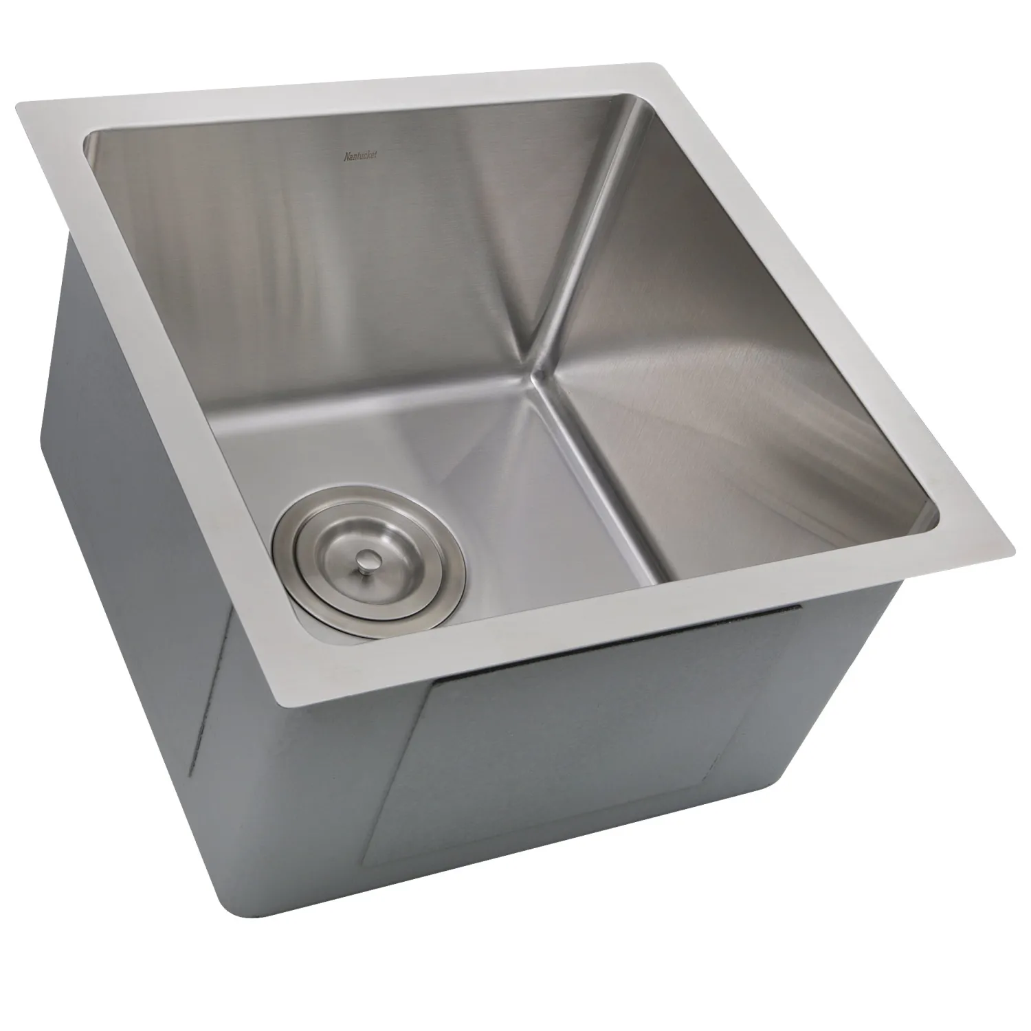 Clearance SR1515 - 15" Pro Series Square Undermount Small Radius Stainless Steel Bar/Prep Sink Bar / Prep Sinks
