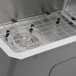 SR3018 - Pro Series Rectangle Single Bowl Undermount Small Radius Corners Stainless Steel Kitchen Sink, 16 Gauge Stainless Steel Sinks|Single Bowl Sinks