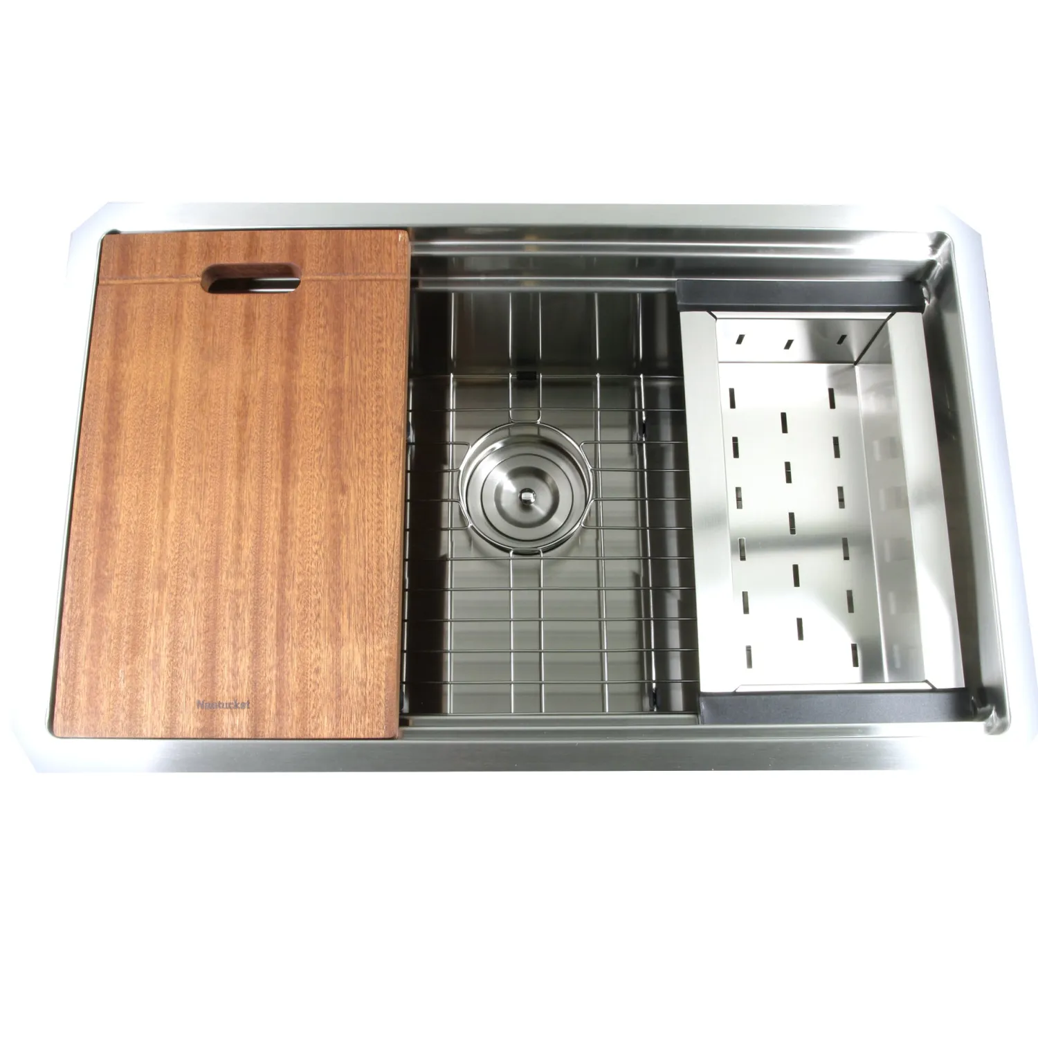 Clearance SR-PS2-2818-16 - 28" Pro Series Workstation Single Bowl Undermount Stainless Steel Kitchen Sink with Included Accessories Workstation Sinks|Stainless Steel Sinks