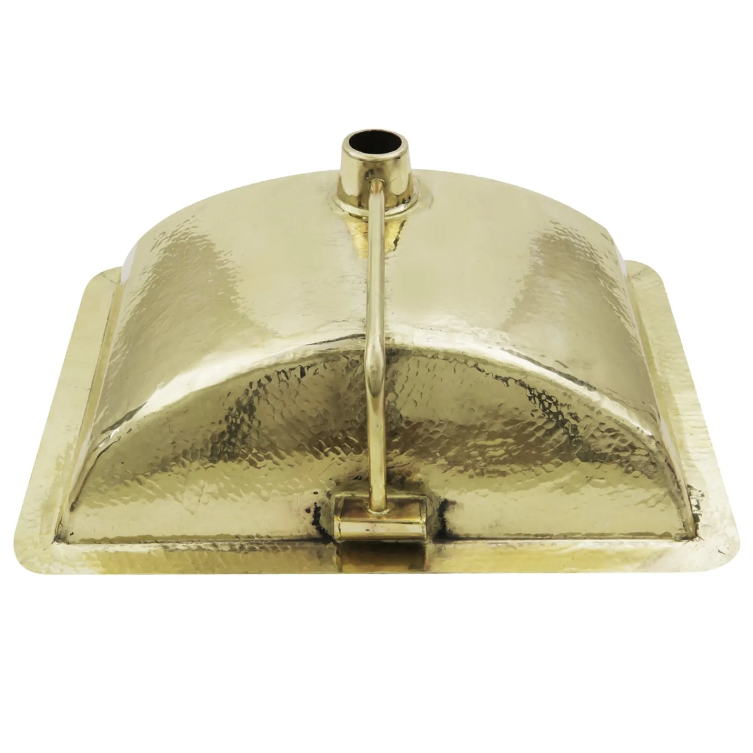 Online TRB-1914-OF - 21-Inch Hand Hammered Brass Rectangle Undermount Bathroom Sink with Overflow Undermount