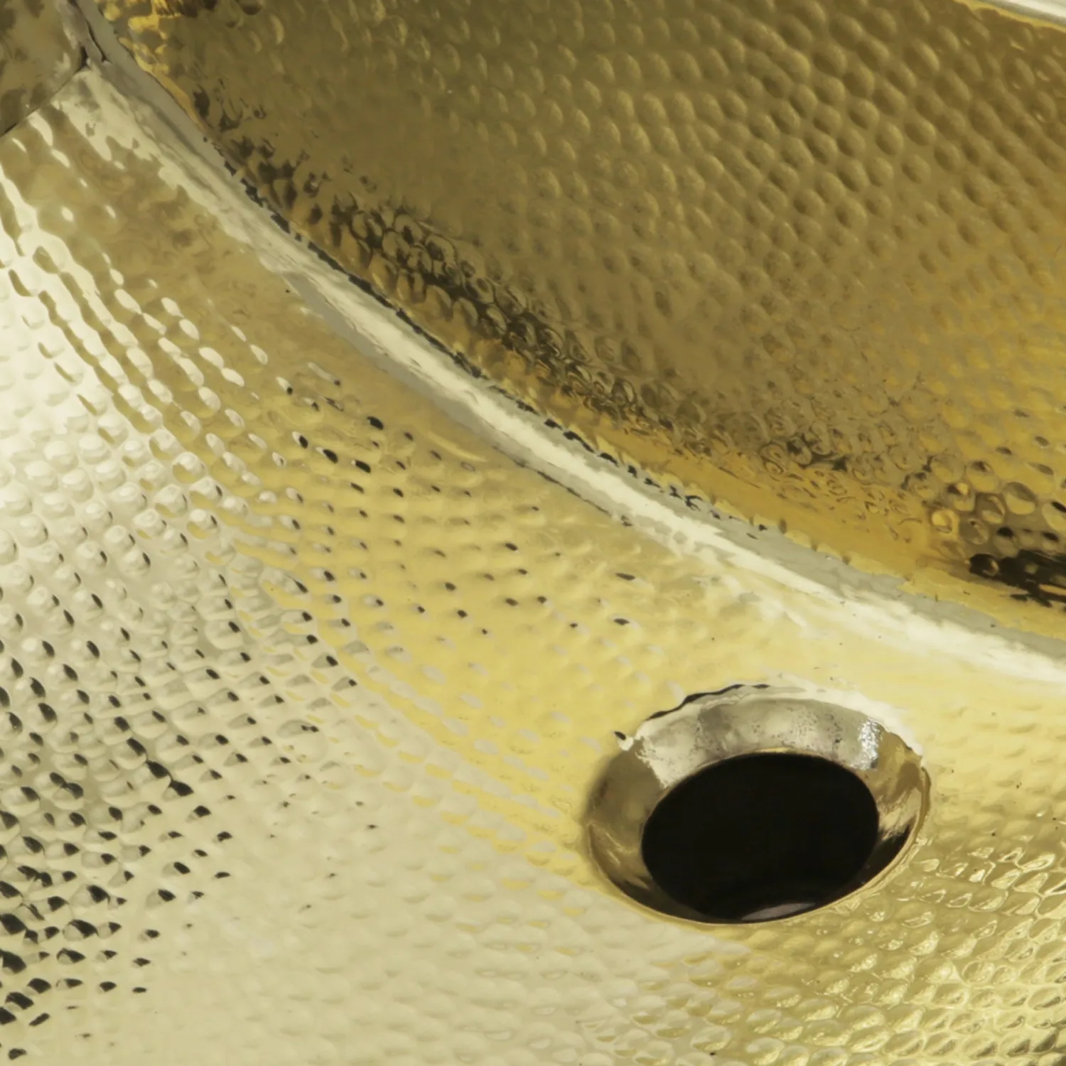 Online TRB-1914-OF - 21-Inch Hand Hammered Brass Rectangle Undermount Bathroom Sink with Overflow Undermount