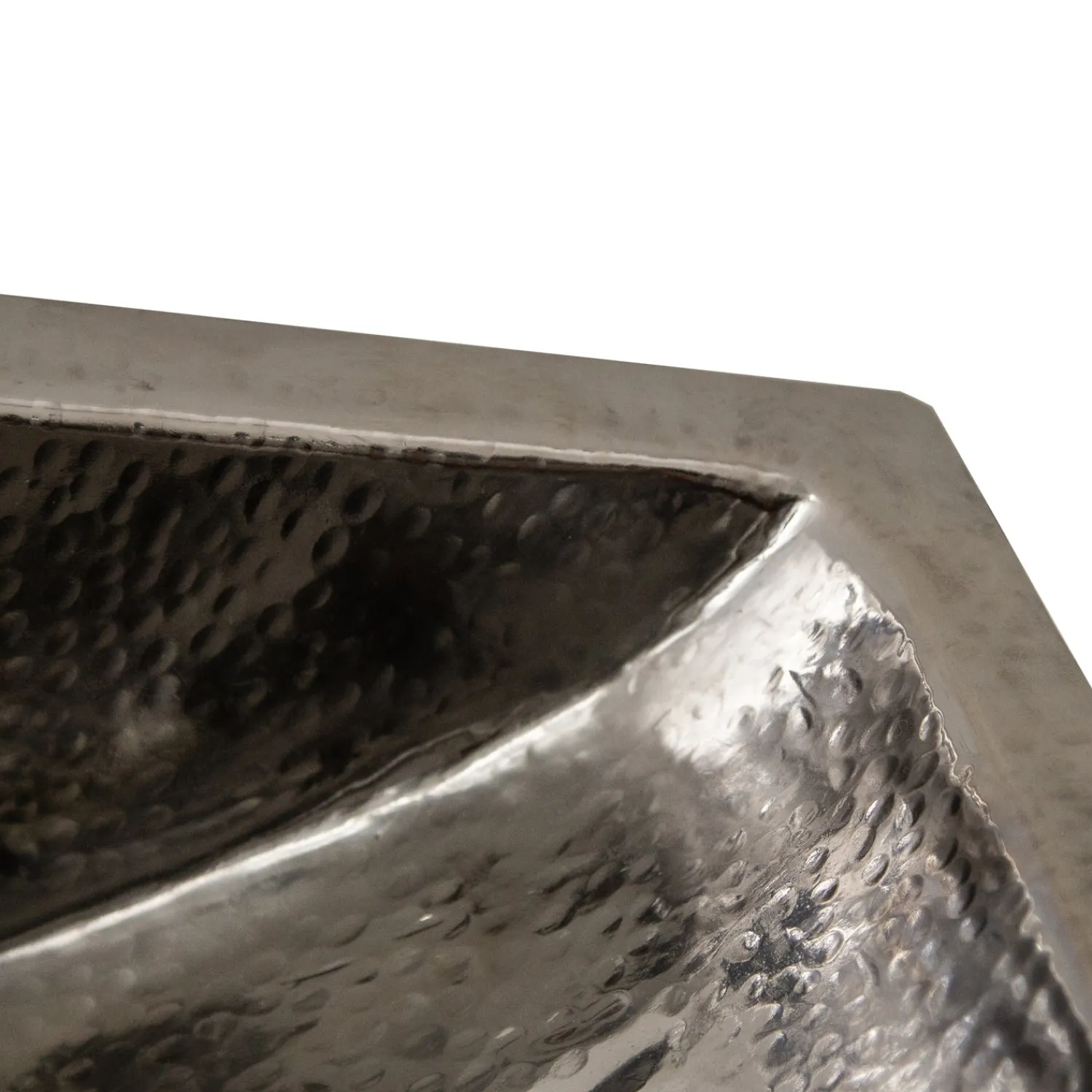 Sale TRS2416 - 23 3/4" Hand Hammered Stainless Steel Bathroom Sink Undermount|Stainless Steel Sinks