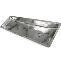 Online TRS48-OF Stainless Steel Double Trough Undermount Bathroom Sink with Overflow Undermount|Stainless Steel Sinks