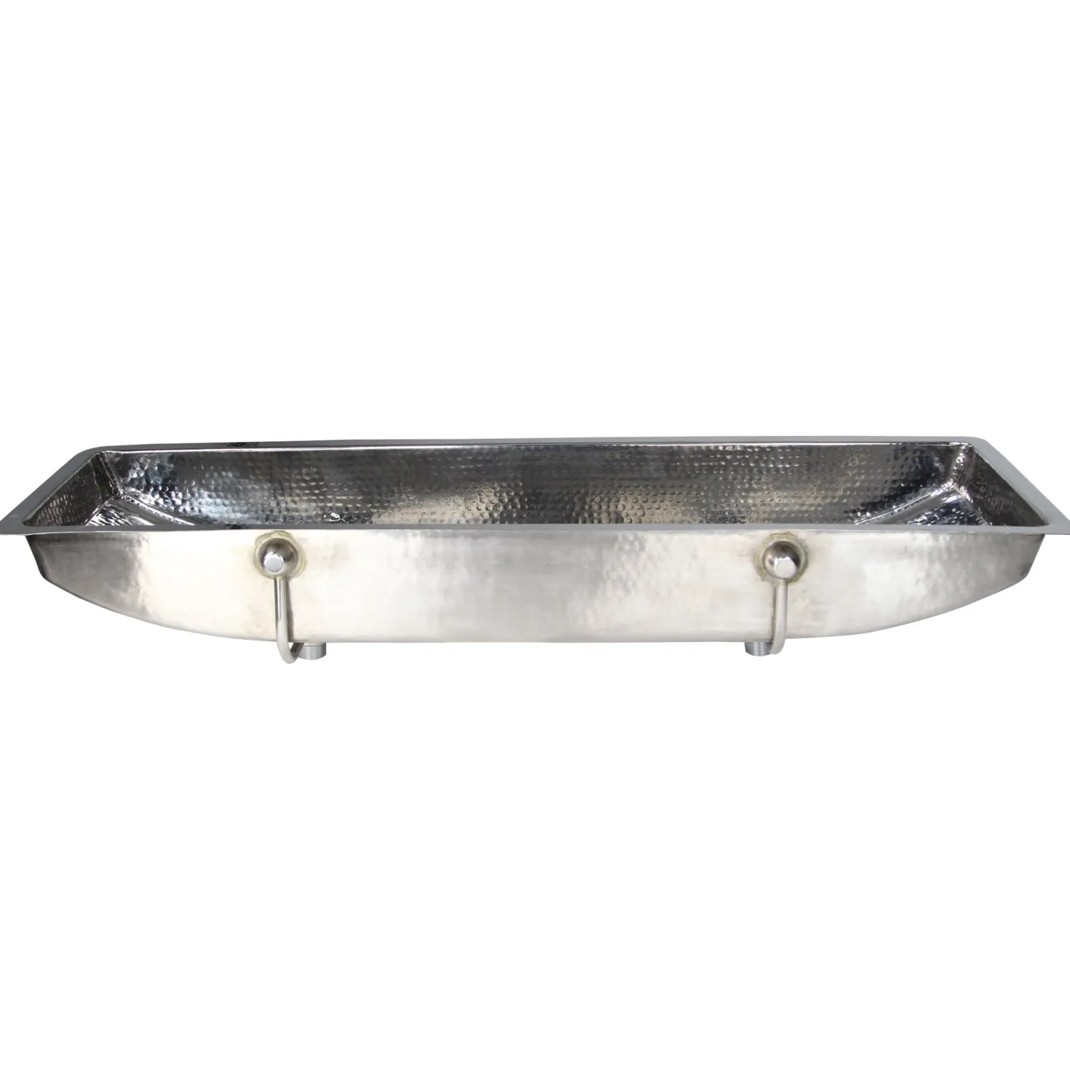 Online TRS48-OF Stainless Steel Double Trough Undermount Bathroom Sink with Overflow Undermount|Stainless Steel Sinks