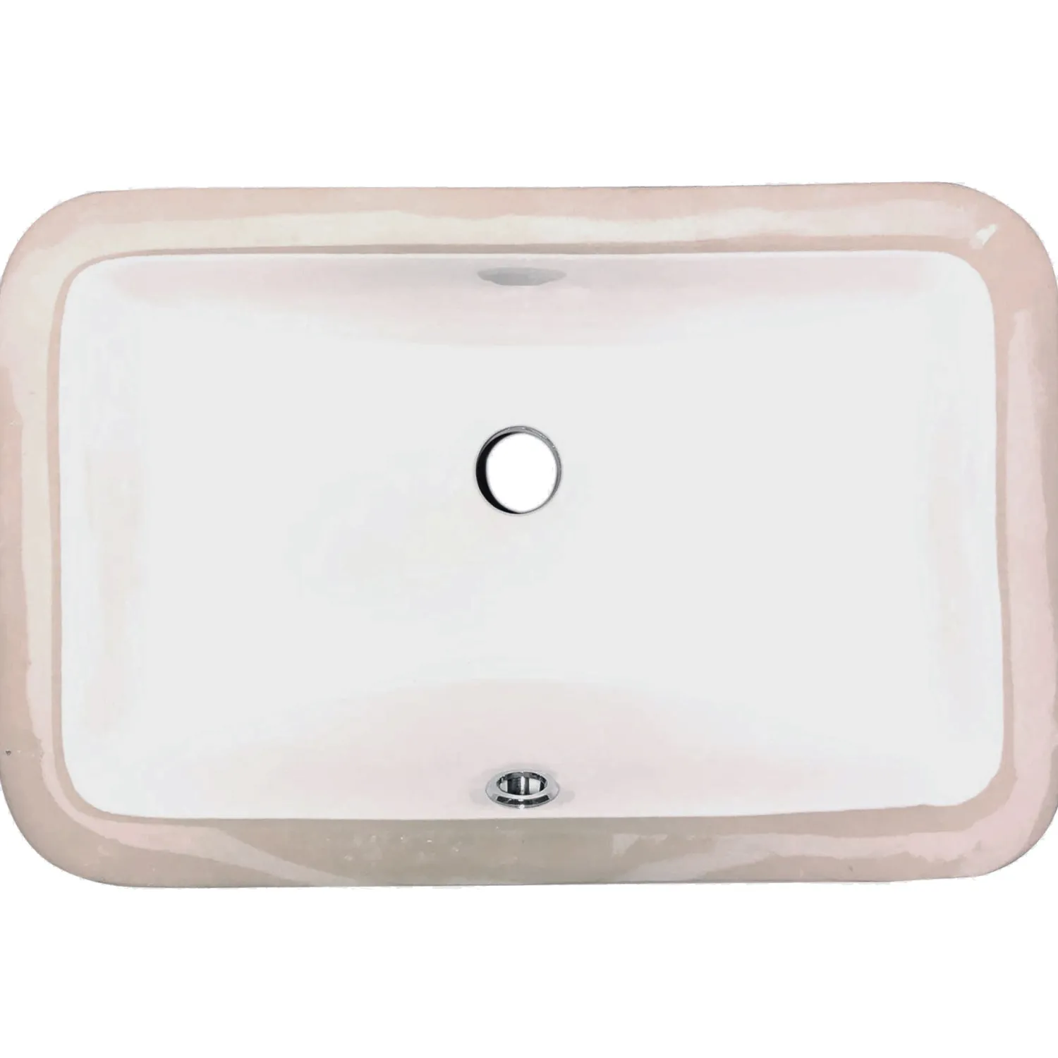 Clearance Undermount Ceramic Sink in White 17-1/8" x 11-1/4" Undermount