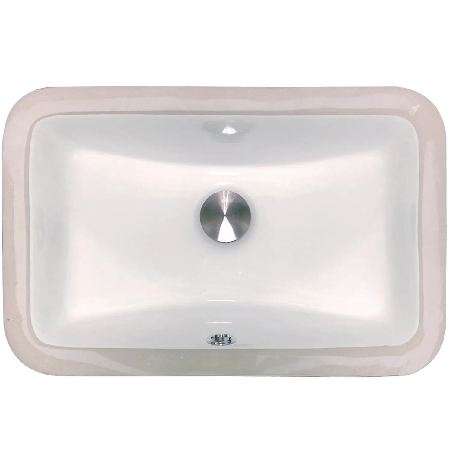 Clearance Undermount Ceramic Sink in White 17-1/8" x 11-1/4" Undermount