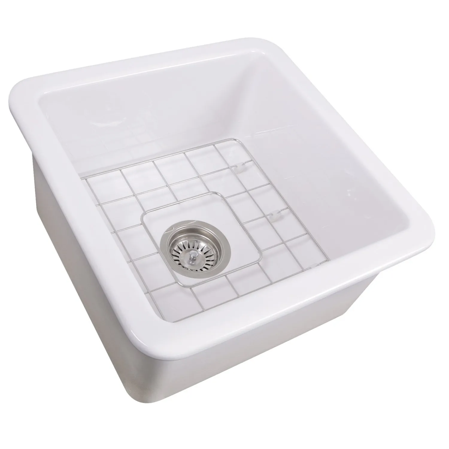 Online 18" Undermount Fireclay Kitchen Sink Wellfleet-1818W Bar / Prep Sinks
