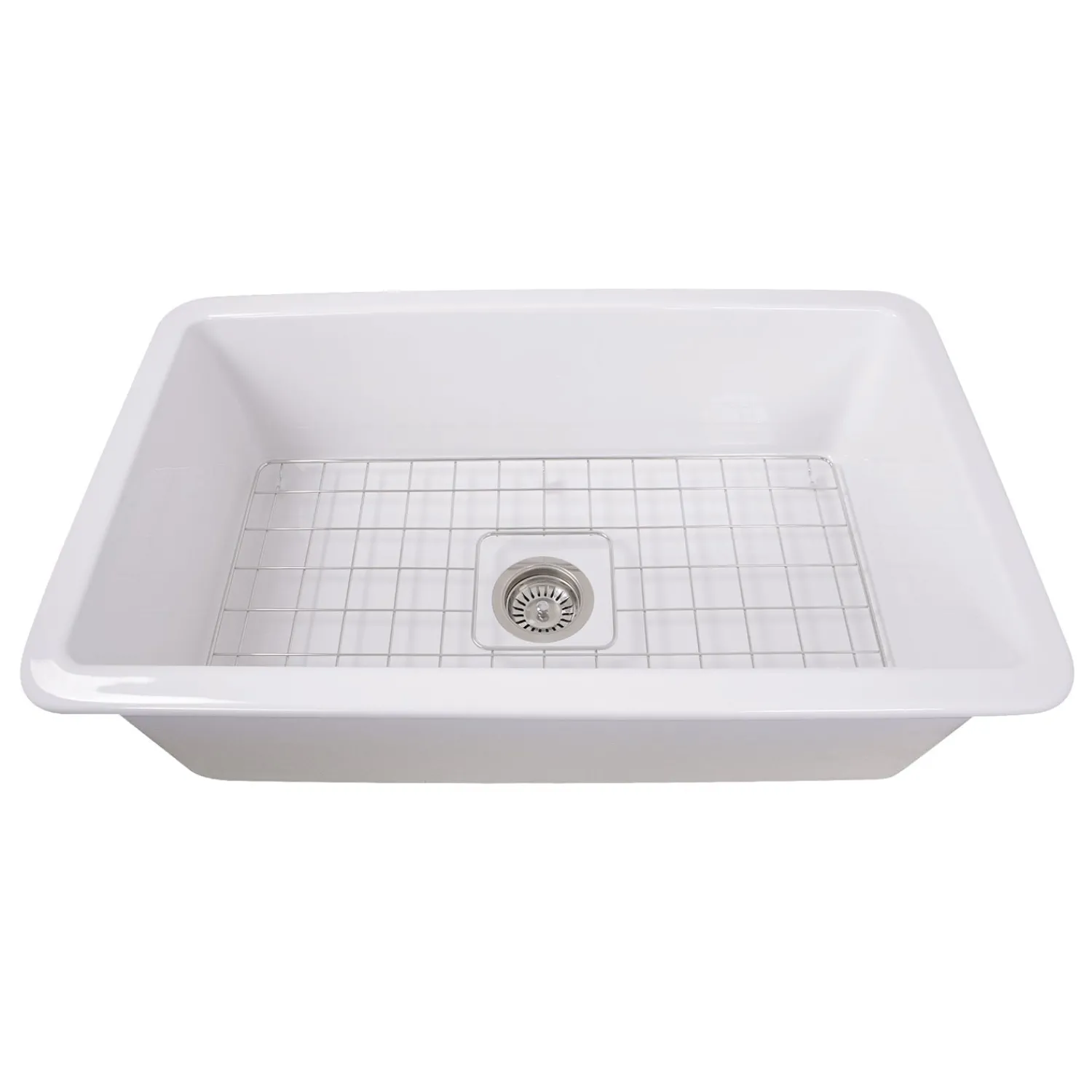 Outlet 32" Undermount Fireclay Kitchen Sink Wellfleet-3218W Single Bowl Sinks|Undermount Sinks