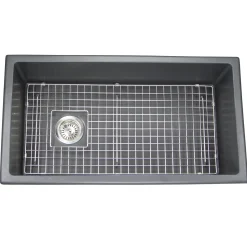 34" Undermount Fireclay Kitchen Sink Single Bowl Sinks|Undermount Sinks