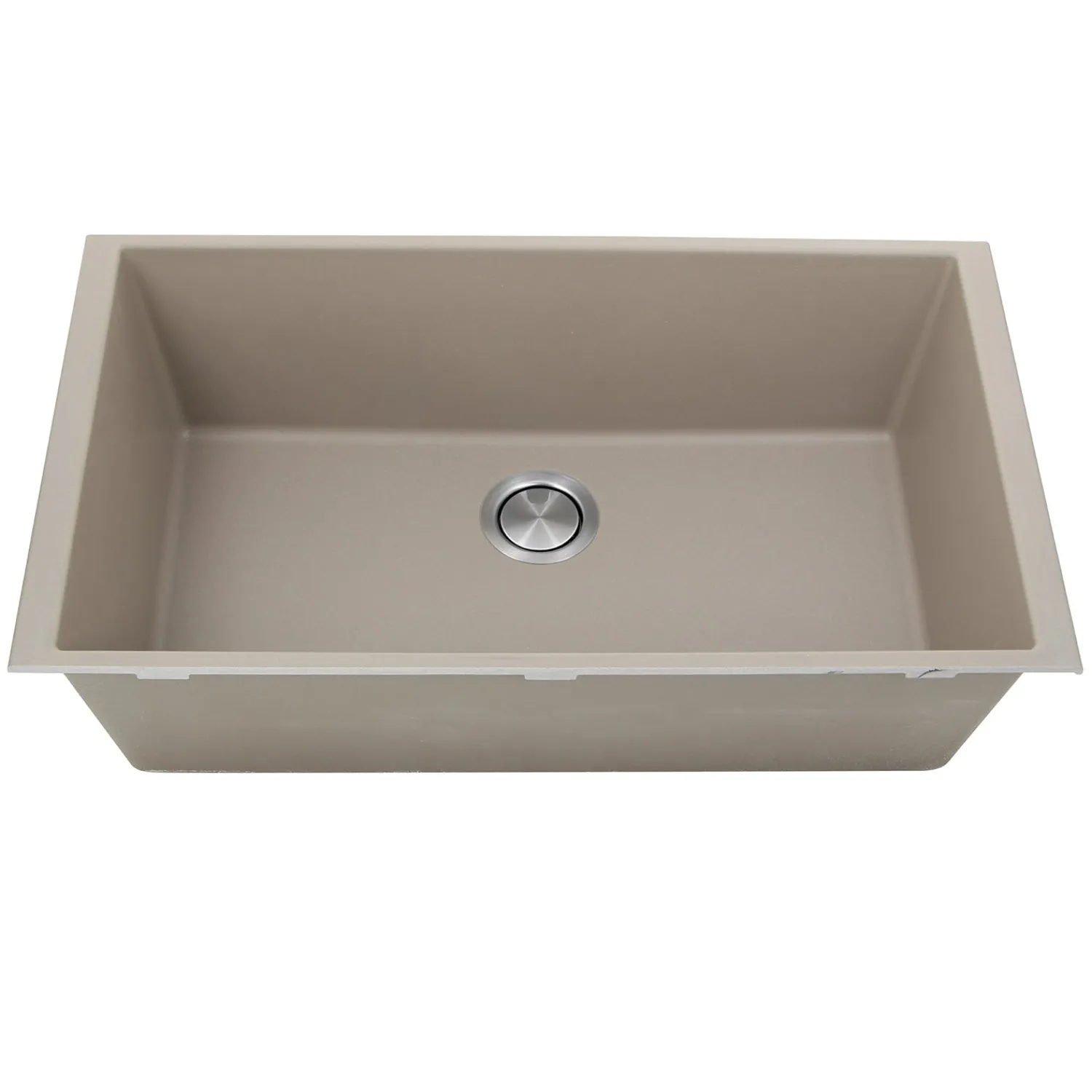 Sale 33" Undermount Granite Composite Sink Single Bowl Sinks|Undermount Sinks