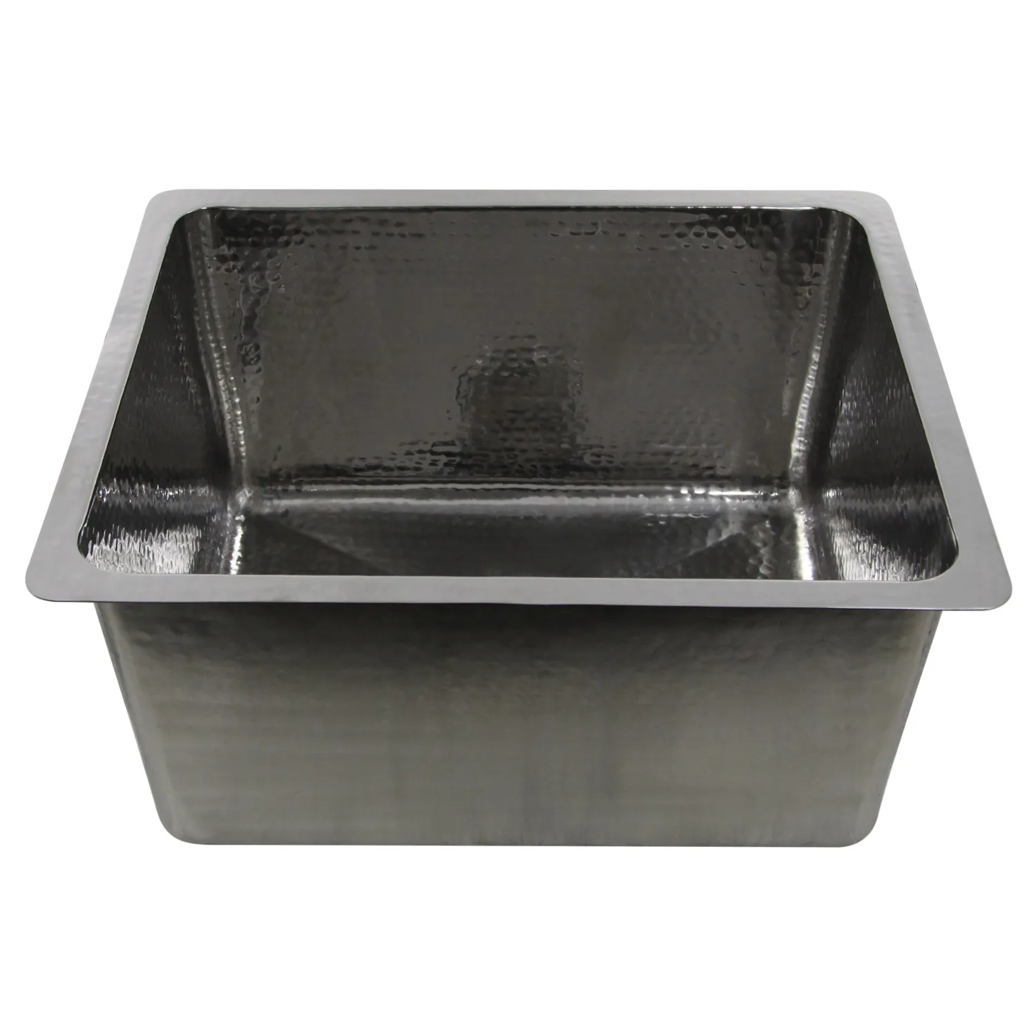 Clearance 23" Undermount Hammered Stainless Steel 12" Deep Laundry Sink Stainless Steel Sinks|Single Bowl Sinks