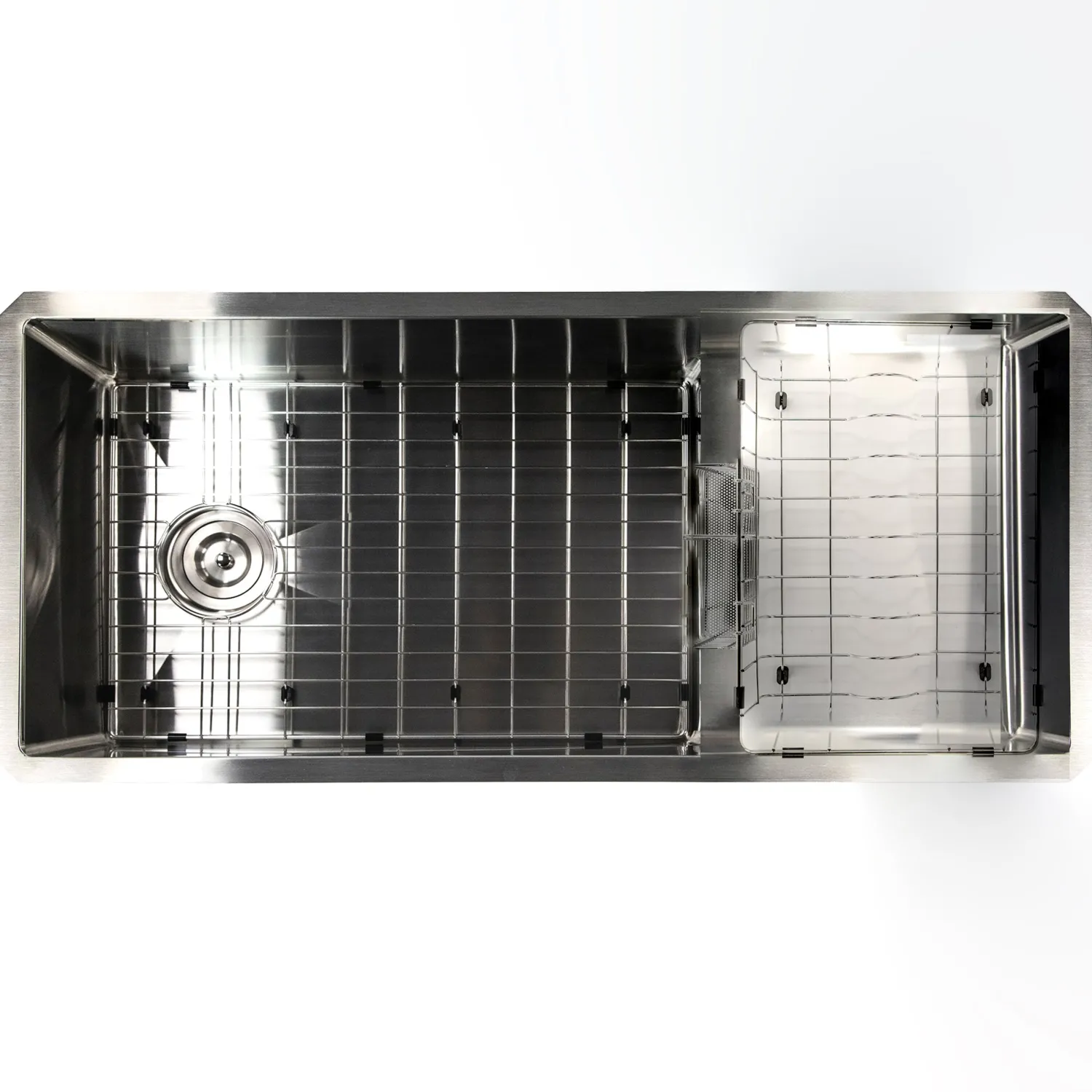 Online 39" Undermount Kitchen Sink with Raised Platform Stainless Steel Sinks|Single Bowl Sinks