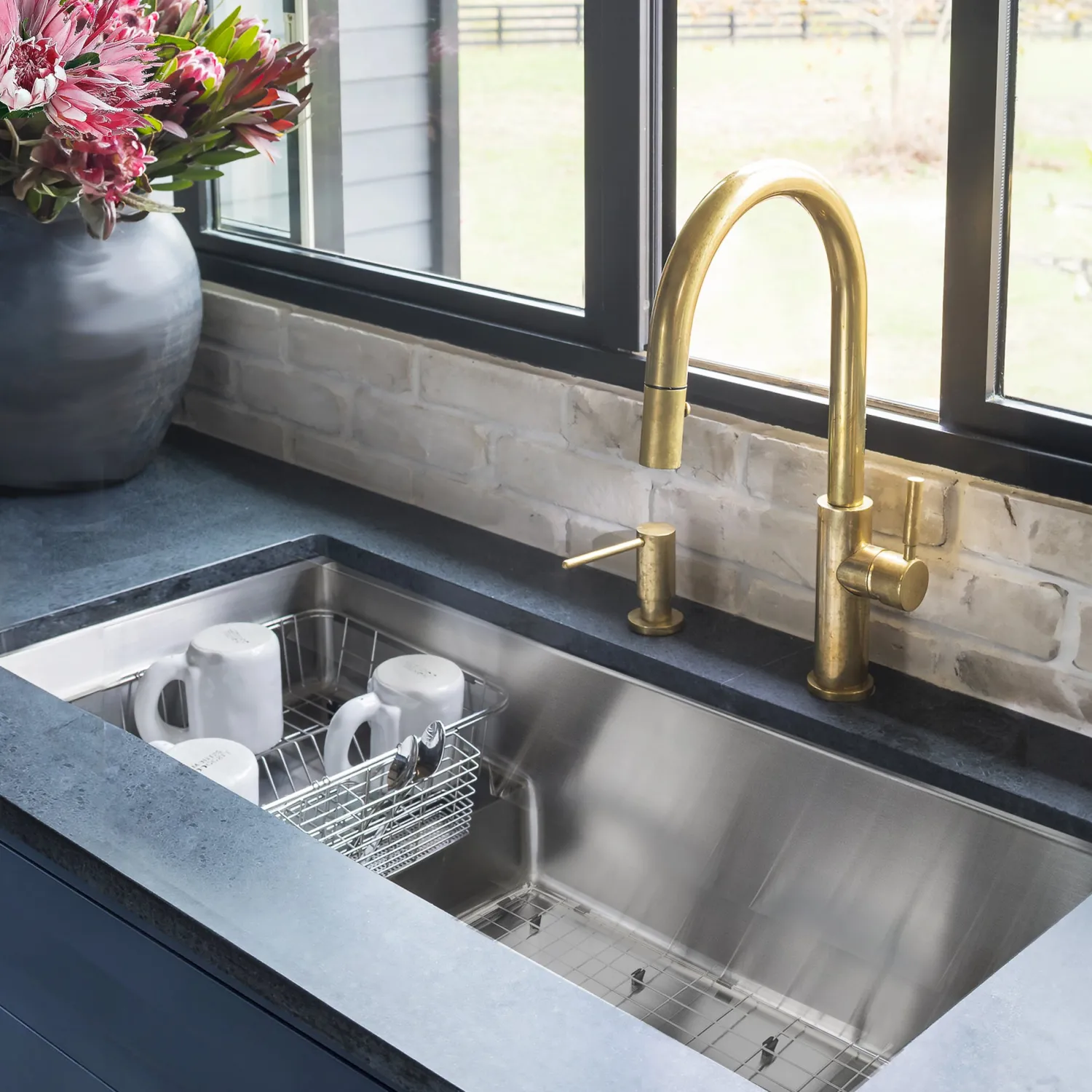 Online 39" Undermount Kitchen Sink with Raised Platform Stainless Steel Sinks|Single Bowl Sinks