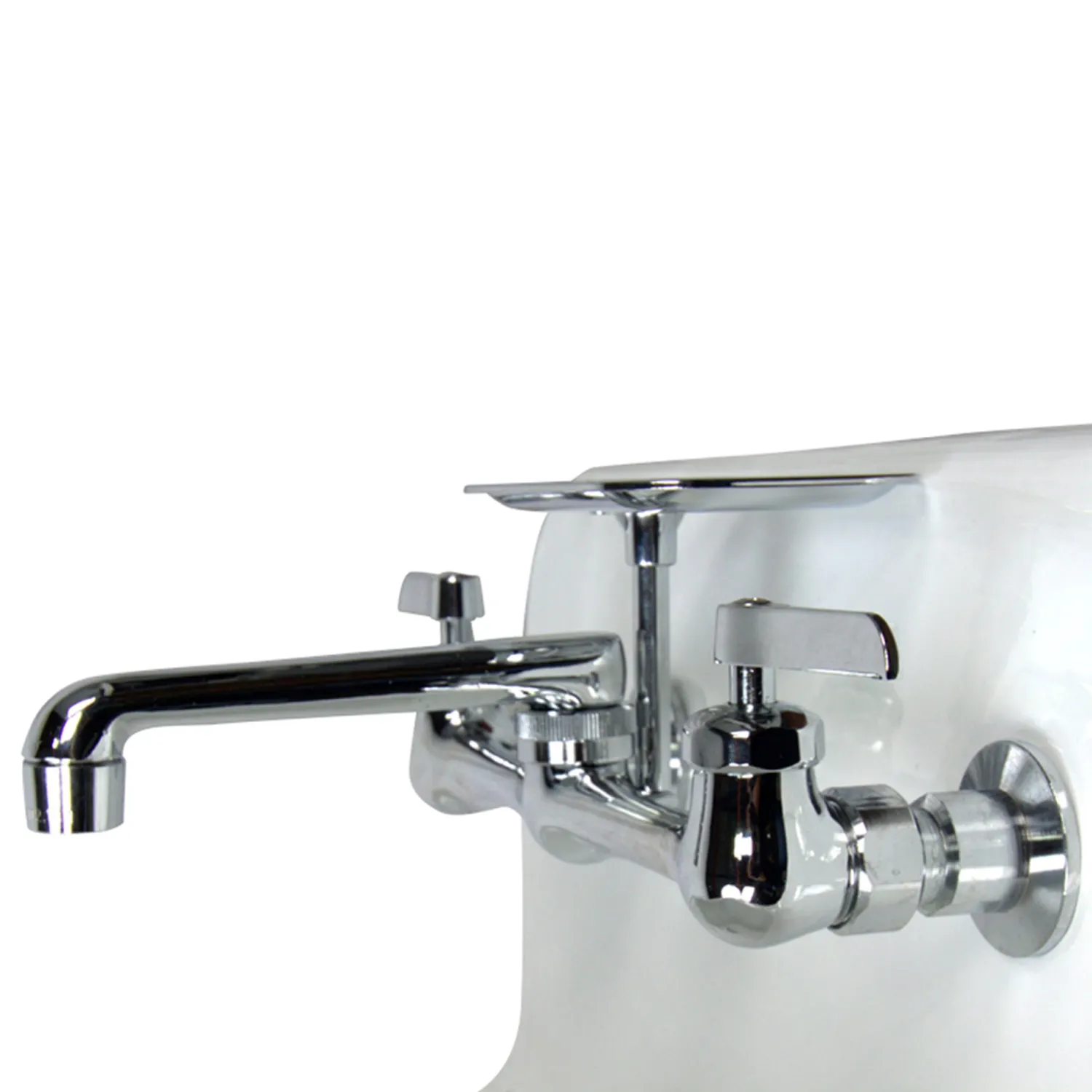 Online Wall Mount Utility Faucet with Soap Dish Wall Mounted Kitchen Faucets